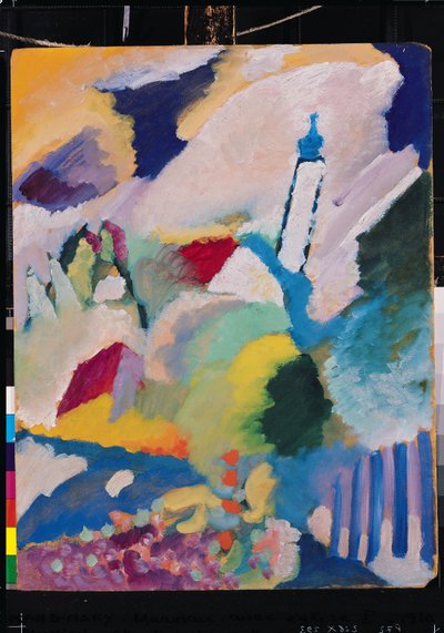 Murnau mit Kirche I, 1910 von Wassily Kandinsky